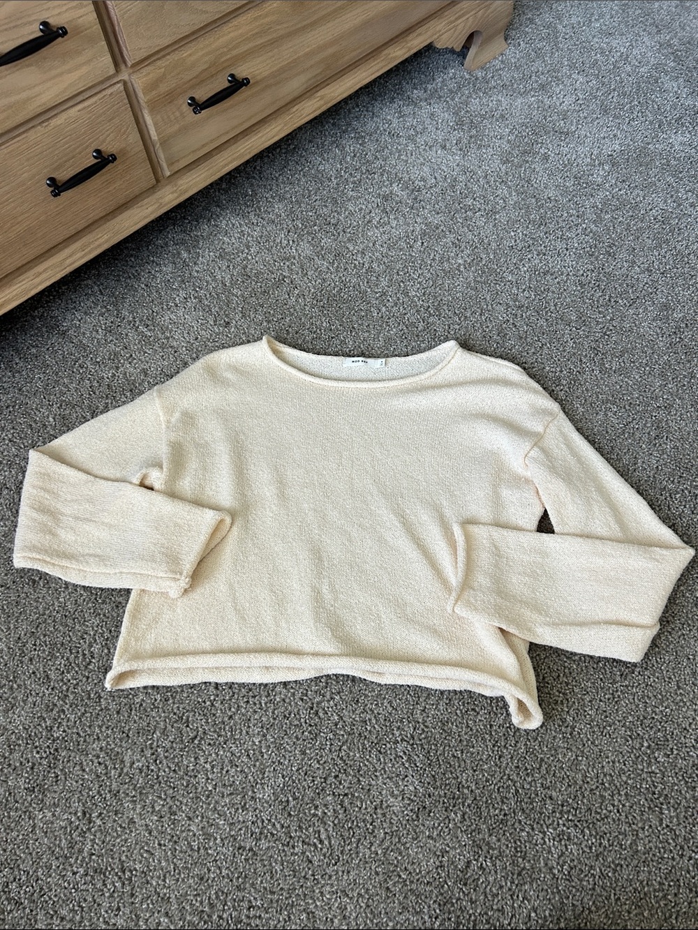 Mod Ref Cream Crewneck Sweater